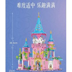 FORANGE FC3514 3514 LÂU ĐÀI BĂNG CHUYỀN CỔ TÍCH bộ đồ chơi xếp lắp ráp ghép mô hình Girl Con Gái 974 khối