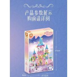 FORANGE FC3514 3514 LÂU ĐÀI BĂNG CHUYỀN CỔ TÍCH bộ đồ chơi xếp lắp ráp ghép mô hình Girl Con Gái 974 khối