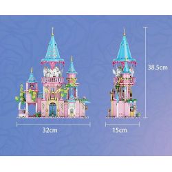 FORANGE FC3514 3514 LÂU ĐÀI BĂNG CHUYỀN CỔ TÍCH bộ đồ chơi xếp lắp ráp ghép mô hình Girl Con Gái 974 khối