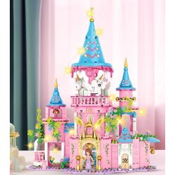 FORANGE FC3514 3514 LÂU ĐÀI BĂNG CHUYỀN CỔ TÍCH bộ đồ chơi xếp lắp ráp ghép mô hình Girl Con Gái 974 khối