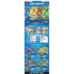 MINGDI LEIBAO K0615 0615 MECHA BIẾN HÌNH KÉP 4 LOẠI bộ đồ chơi xếp lắp ráp ghép mô hình Movie & Game Phim Và Trò Chơi 1272 khối