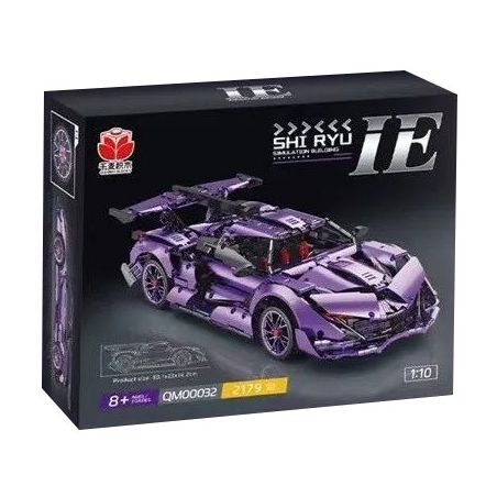 QIANMAI QM00032 00032 SIÊU XE CÔNG NGHỆ APOLLO TE 1:10 tỷ lệ 1:10 bộ đồ chơi xếp lắp ráp ghép mô hình Technic Kỹ Thuật Công Nghệ Cao Mô Hình Phương Tiện 2179 khối