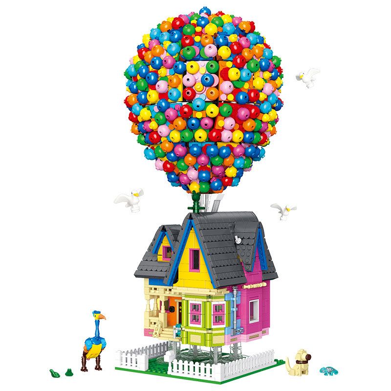 JIESTAR JJ9047 9047 NHÀ BÓNG BAY bộ đồ chơi xếp lắp ráp ghép mô hình Movie & Game BALLOON HOUSE Phim Và Trò Chơi 2626 khối