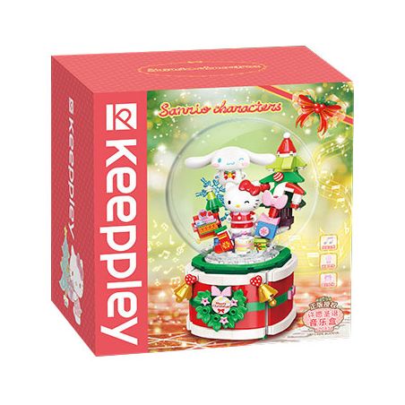 KEEPPLEY K20836 20836 HỘP NHẠC GIÁNG SINH SANRIO MAKE WISH bộ đồ chơi xếp lắp ráp ghép mô hình Movie & Game SANRIO CHARACTERS Phim Và Trò Chơi