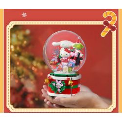 KEEPPLEY K20836 20836 HỘP NHẠC GIÁNG SINH SANRIO MAKE WISH bộ đồ chơi xếp lắp ráp ghép mô hình Movie & Game SANRIO CHARACTERS Phim Và Trò Chơi