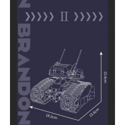 MouldKing 15082 Mould King 15082 ROBOT BA BIẾN HÌNH LIÊN SAO BRANDON bộ đồ chơi xếp lắp ráp ghép mô hình Technic Kỹ Thuật Công Nghệ Cao Mô Hình Phương Tiện 536 khối
