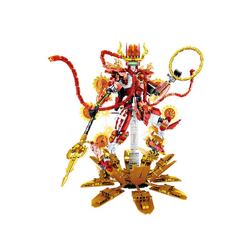 FORANGE FC1518 1518 CƠ KHÍ VÔ TẬN CƠN THỊNH NỘ CỦA PHẬT NEZHA bộ đồ chơi xếp lắp ráp ghép mô hình INFINITE MECH 1772 khối