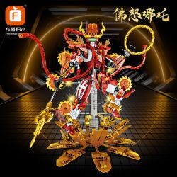 FORANGE FC1518 1518 CƠ KHÍ VÔ TẬN CƠN THỊNH NỘ CỦA PHẬT NEZHA bộ đồ chơi xếp lắp ráp ghép mô hình INFINITE MECH 1772 khối