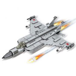 MINGDI LEIBAO K0921 0921 MÁY BAY ĐÁNH CHẶN WIE-25 bộ đồ chơi xếp lắp ráp ghép mô hình Military Army Quân Sự Bộ Đội 422 khối