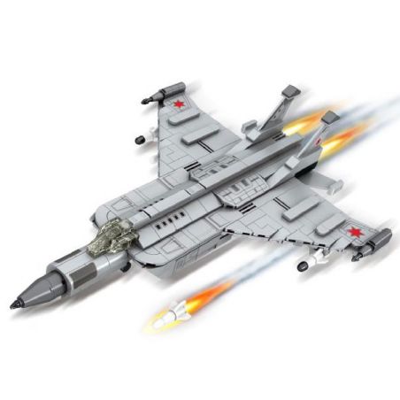 MINGDI LEIBAO K0921 0921 MÁY BAY ĐÁNH CHẶN WIE-25 bộ đồ chơi xếp lắp ráp ghép mô hình Military Army Quân Sự Bộ Đội 422 khối