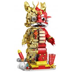 GISEGA G8903 8903 RỒNG TRUNG QUỐC CYBORG bộ đồ chơi xếp lắp ráp ghép mô hình Creator Sáng Tạo 1962 khối