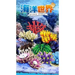 Kazi KY80058 80058 THẾ GIỚI BIỂN CORAL 8 KIỂU bộ đồ chơi xếp lắp ráp ghép mô hình Creator OCEAN Sáng Tạo 1167 khối