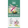 Kazi KY80059 80059 CÔN TRÙNG VÀ HOA 6 LOẠI THIÊN ĐƯỜNG PAPILIO BƯỚM CHÚA CHUỒN BỌ CÁNH CỨNG TÊ GIÁC VE SẦU bộ đồ chơi xếp lắp ráp ghép mô hình Creator INSECT AND FLOWERS Sáng Tạo 1029 khối