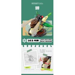 Kazi KY80059 80059 CÔN TRÙNG VÀ HOA 6 LOẠI THIÊN ĐƯỜNG PAPILIO BƯỚM CHÚA CHUỒN BỌ CÁNH CỨNG TÊ GIÁC VE SẦU bộ đồ chơi xếp lắp ráp ghép mô hình Creator INSECT AND FLOWERS Sáng Tạo 1029 khối