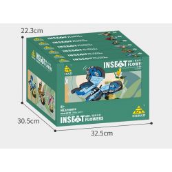 Kazi KY80059 80059 CÔN TRÙNG VÀ HOA 6 LOẠI THIÊN ĐƯỜNG PAPILIO BƯỚM CHÚA CHUỒN BỌ CÁNH CỨNG TÊ GIÁC VE SẦU bộ đồ chơi xếp lắp ráp ghép mô hình Creator INSECT AND FLOWERS Sáng Tạo 1029 khối