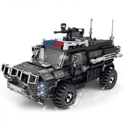 Kazi KY67305 67305 TÀU SÂN BAY CHỞ QUÂN SWAT THUNDER bộ đồ chơi xếp lắp ráp ghép mô hình SWAT FORCE 447 khối