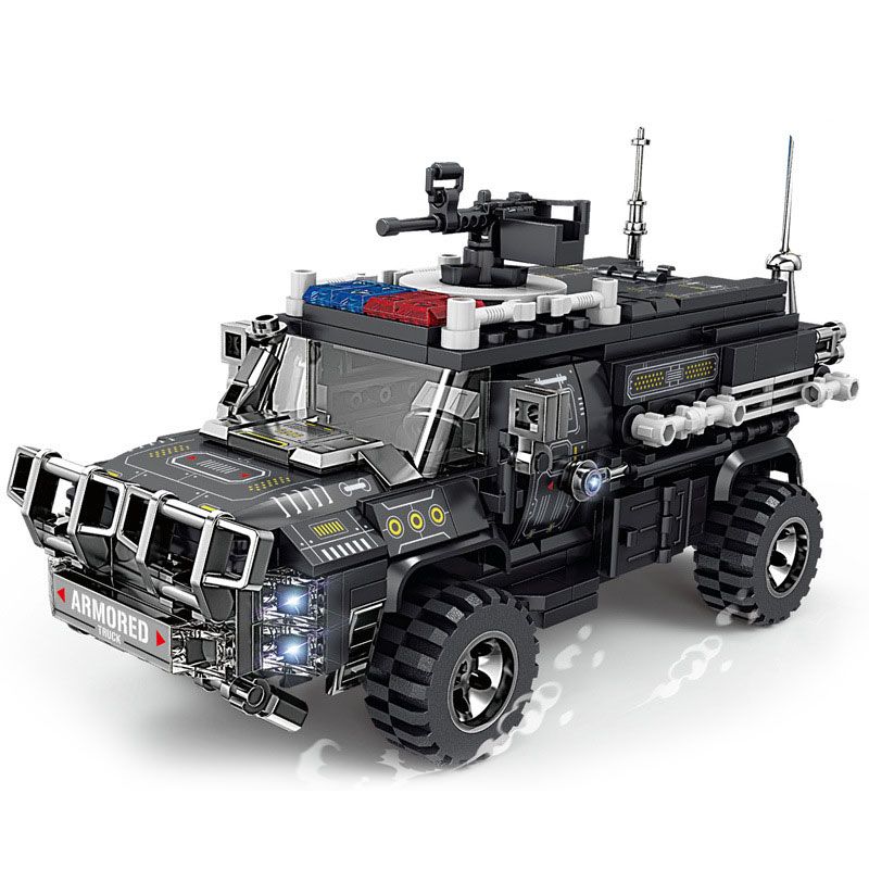 Kazi KY67305 67305 TÀU SÂN BAY CHỞ QUÂN SWAT THUNDER bộ đồ chơi xếp lắp ráp ghép mô hình SWAT FORCE 447 khối