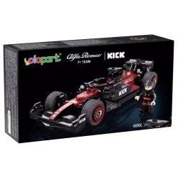 DECOOL BRICKCOOL 16021 YOLOPARK C55026 55026 ĐÁ ALFA ROMEO F1 C43 1:24 tỷ lệ 1:24 bộ đồ chơi xếp lắp ráp ghép mô hình Speed Champions Racing Cars ALFA ROMEO F1 TEAM ORLEN C43 2023 Đua Xe Công Thức 283 khối