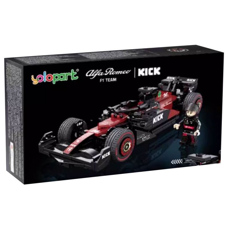 DECOOL BRICKCOOL 16021 YOLOPARK C55026 55026 ĐÁ ALFA ROMEO F1 C43 1:24 tỷ lệ 1:24 bộ đồ chơi xếp lắp ráp ghép mô hình Speed Champions Racing Cars ALFA ROMEO F1 TEAM ORLEN C43 2023 Đua Xe Công Thức 283 khối