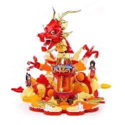 KEEPPLEY K19907 19907 ĐÈN LỒNG CUNG ĐIỆN NĂM MỚI LẦN ĐẦU TIÊN ĐƯỢC THẮP SÁNG bộ đồ chơi xếp lắp ráp ghép mô hình Creator LOOG LAMP Sáng Tạo