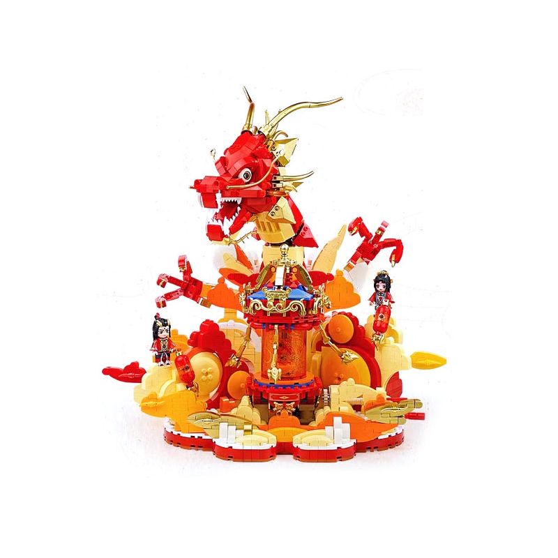 KEEPPLEY K19907 19907 ĐÈN LỒNG CUNG ĐIỆN NĂM MỚI LẦN ĐẦU TIÊN ĐƯỢC THẮP SÁNG bộ đồ chơi xếp lắp ráp ghép mô hình Creator LOOG LAMP Sáng Tạo