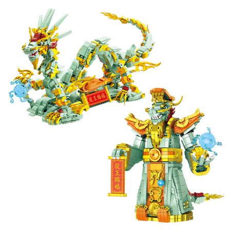 FORANGE FC6009 6009 PHƯỚC LÀNH TỪ VUA RỒNG bộ đồ chơi xếp lắp ráp ghép mô hình Creator DRAGON KING Sáng Tạo 1981 khối