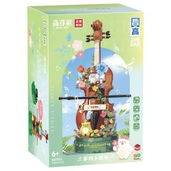 ZHEGAO 661006 GẤU VỪA CHỚM NỞ CÂY VĨ CẦM MỌNG NƯỚC bộ đồ chơi xếp lắp ráp ghép mô hình 792 khối