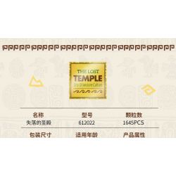 ZHEGAO 612022 NGÔI ĐỀN BỊ MẤT bộ đồ chơi xếp lắp ráp ghép mô hình THE LOST TEMPLE 1645 khối