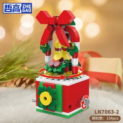 ZHEGAO LN7063 7063 GIÁNG SINH 6 PHONG CÁCH NGÔI NHÀ BÁNH GỪNG CHUÔNG NAI SỪNG TẤM GIÀ NOEL CÂY THÔNG NGƯỜI TUYẾT bộ đồ chơi xếp lắp ráp ghép mô hình Creator Sáng Tạo 816 khối