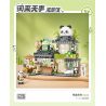 LOZ 1383 QUÁN TRÀ PANDA bộ đồ chơi xếp lắp ráp ghép mô hình 860 khối