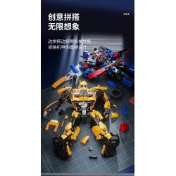 SHARP MODEL JIMULIANG PRODUCT 10525 ZAPE 10535 PHIÊN BẢN B-MECHA FIERCE OPTIMUS PRIME bộ đồ chơi xếp lắp ráp ghép mô hình Movie & Game Phim Và Trò Chơi 1891 khối
