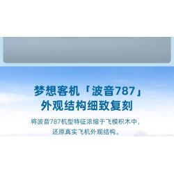 PANTASY 11017 MẪU MÁY BAY BOEING 787 CỦA HÃNG HÀNG KHÔNG XIAMEN AIRLINES bộ đồ chơi xếp lắp ráp ghép mô hình City Thành Phố 800 khối