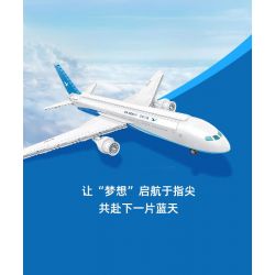 PANTASY 11017 MẪU MÁY BAY BOEING 787 CỦA HÃNG HÀNG KHÔNG XIAMEN AIRLINES bộ đồ chơi xếp lắp ráp ghép mô hình City Thành Phố 800 khối