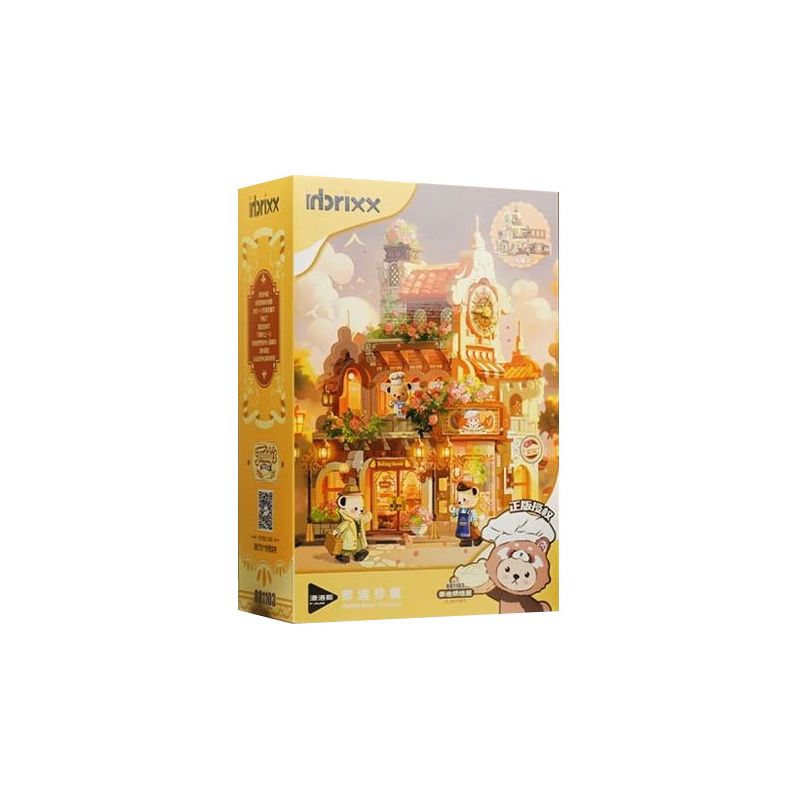 INBRIXX 881103 TIỆM BÁNH CỦA TEDDY bộ đồ chơi xếp lắp ráp ghép mô hình Movie & Game TEDDY BEAR Phim Và Trò Chơi 1547 khối