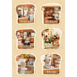 INBRIXX 881103 TIỆM BÁNH CỦA TEDDY bộ đồ chơi xếp lắp ráp ghép mô hình Movie & Game TEDDY BEAR Phim Và Trò Chơi 1547 khối