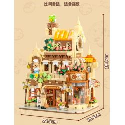 INBRIXX 881103 TIỆM BÁNH CỦA TEDDY bộ đồ chơi xếp lắp ráp ghép mô hình Movie & Game TEDDY BEAR Phim Và Trò Chơi 1547 khối