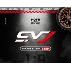 MOYU BLOCK MY88027 88027 LAMBORGHINI SVJ ROADSTER 1:8 tỷ lệ 1:8 bộ đồ chơi xếp lắp ráp ghép mô hình Technic Kỹ Thuật Công Nghệ Cao Mô Hình Phương Tiện 3224 khối