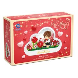 GOQI GQ-3006 3006 GQ3006 ĐÈN GƯƠNG ĐÁM MÂY GQ CẦU HÔN HOÀNG TỬ BÉ bộ đồ chơi xếp lắp ráp ghép mô hình 1149 khối