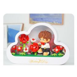 GOQI GQ-3006 3006 GQ3006 ĐÈN GƯƠNG ĐÁM MÂY GQ CẦU HÔN HOÀNG TỬ BÉ bộ đồ chơi xếp lắp ráp ghép mô hình 1149 khối