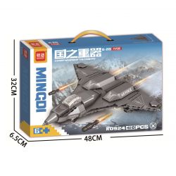 MINGDI LEIBAO K0924 0924 VŨ KHÍ QUAN TRỌNG NHẤT CỦA ĐẤT NƯỚC MÁY BAY THẾ HỆ THỨ SÁU G-20 bộ đồ chơi xếp lắp ráp ghép mô hình Military Army Quân Sự Bộ Đội 410 khối
