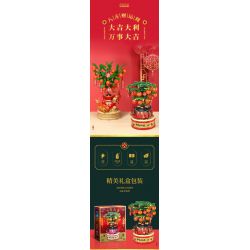 LELE BROTHER 9023 HỘP NHẠC CÂY QUẤT bộ đồ chơi xếp lắp ráp ghép mô hình Creator Sáng Tạo 419 khối