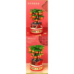 LELE BROTHER 9023 HỘP NHẠC CÂY QUẤT bộ đồ chơi xếp lắp ráp ghép mô hình Creator Sáng Tạo 419 khối