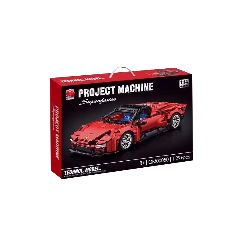 QIANMAI QM00050 00050 FERRARI DAYTONA SP3 1:14 tỷ lệ 1:14 bộ đồ chơi xếp lắp ráp ghép mô hình Technic Kỹ Thuật Công Nghệ Cao Mô Hình Phương Tiện 1129 khối