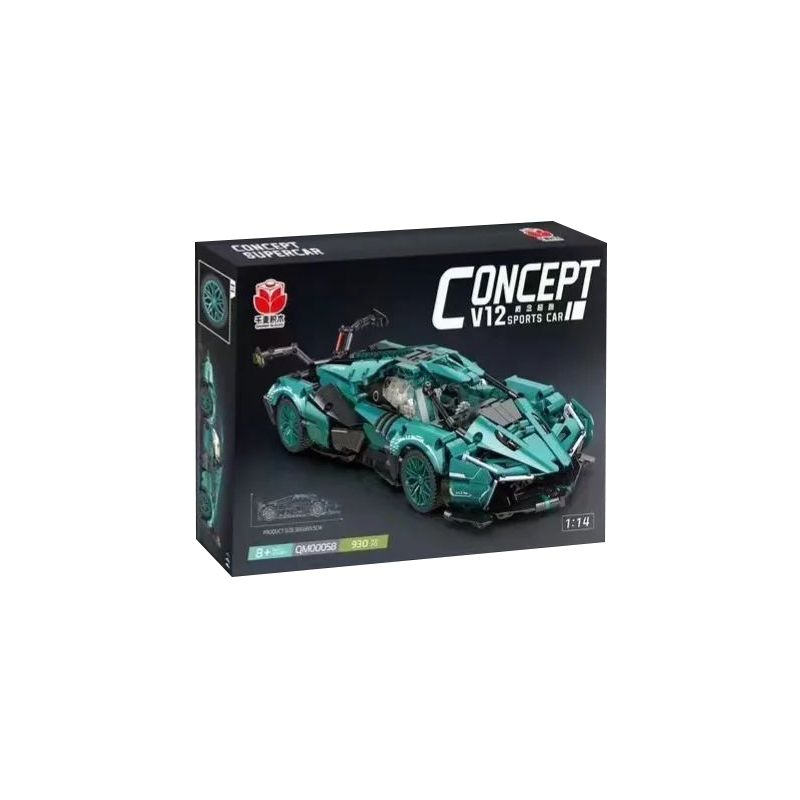 QIANMAI QM00057 00057 QM00058 00058 LAMBORGHINI V12 1:14 tỷ lệ 1:14 bộ đồ chơi xếp lắp ráp ghép mô hình Technic Kỹ Thuật Công Nghệ Cao Mô Hình Phương Tiện 922 khối