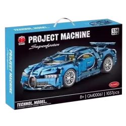 QIANMAI QM00061 00061 BUGATTI 1:14 tỷ lệ 1:14 bộ đồ chơi xếp lắp ráp ghép mô hình Technic Kỹ Thuật Công Nghệ Cao Mô Hình Phương Tiện 1037 khối