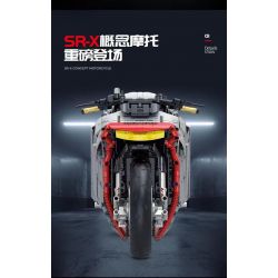 GULY 60507 XE MÁY TESLA SR-X tỷ lệ 1:5 bộ đồ chơi xếp lắp ráp ghép mô hình Technic TESILA SR-X Kỹ Thuật Công Nghệ Cao Mô Hình Phương Tiện 2268 khối