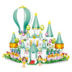 MINGDI LEIBAO K0896 0896 LÂU ĐÀI BÓNG BAY bộ đồ chơi xếp lắp ráp ghép mô hình Girl PRINCESS CASTLE Con Gái 513 khối