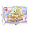 MINGDI LEIBAO K0898 0898 LÂU ĐÀI KẸO bộ đồ chơi xếp lắp ráp ghép mô hình Girl PRINCESS CASTLE Con Gái 509 khối