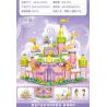 MINGDI LEIBAO K0898 0898 LÂU ĐÀI KẸO bộ đồ chơi xếp lắp ráp ghép mô hình Girl PRINCESS CASTLE Con Gái 509 khối