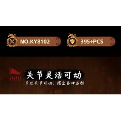 Kazi KY8102 8102 TAM QUỐC PHÉP THUẬT LỮ BỐ bộ đồ chơi xếp lắp ráp ghép mô hình 395 khối